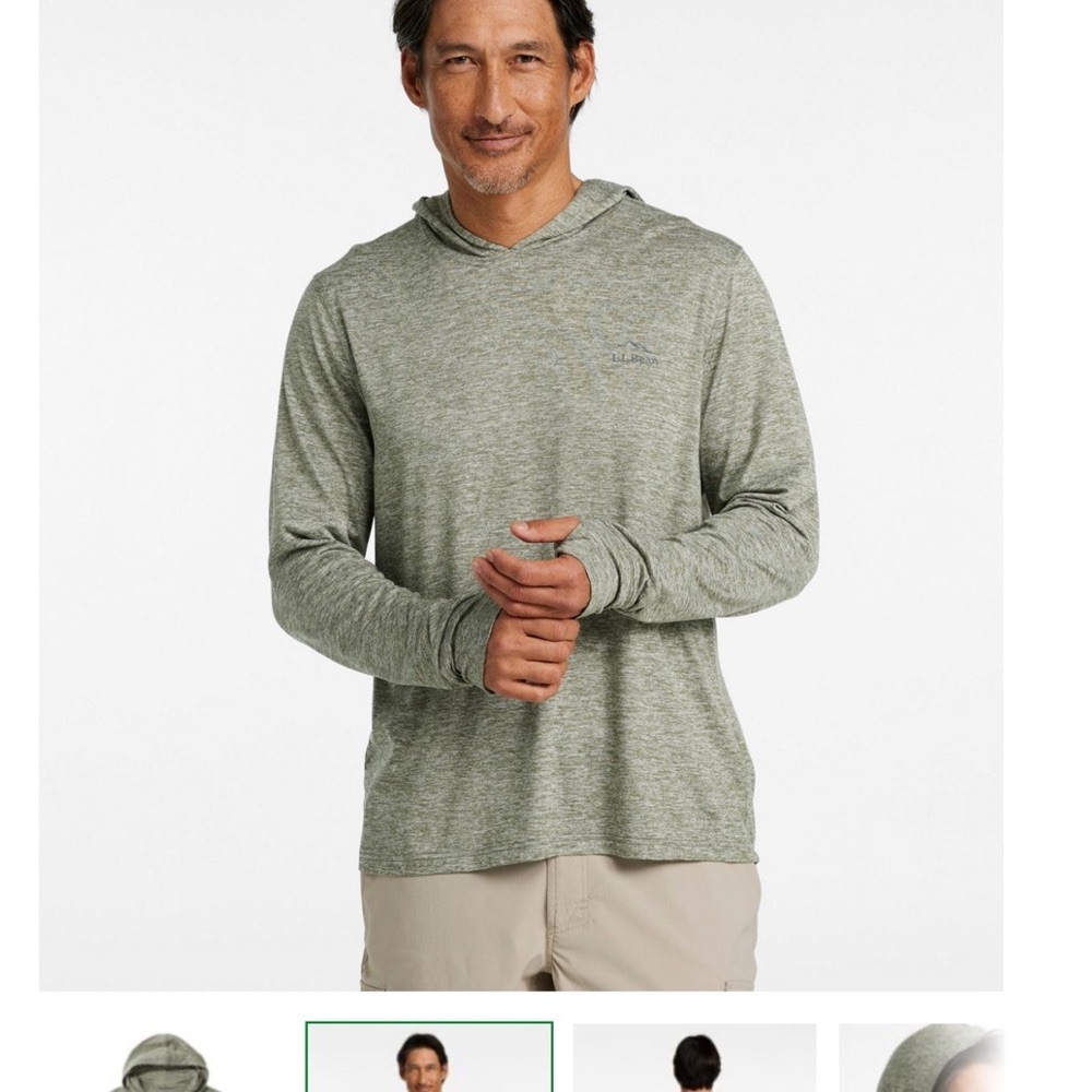 L.L. Bean Insect Shield Pro Knit Long Sleeve Lightweight Pullover Hoodie